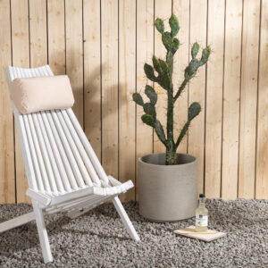 Asta – Fauteuil lounge – Blanchi – 73 x 79 x 57 cm
