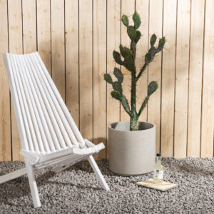 Asta – Fauteuil lounge – Blanchi – 73 x 79 x 57 cm