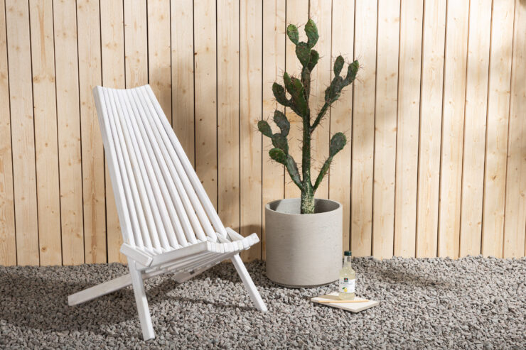 Asta – Fauteuil lounge – Blanchi – 73 x 79 x 57 cm