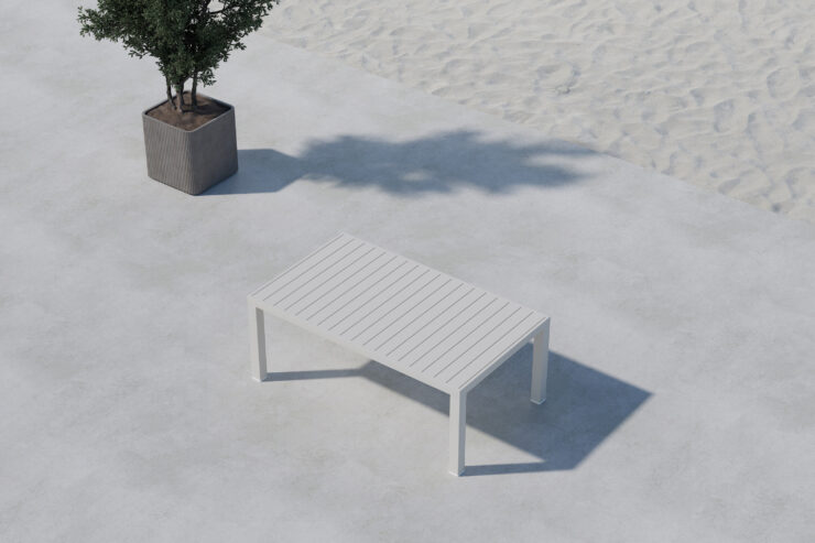 Copacabana – Table basse – Beige – 120 x 70 cm