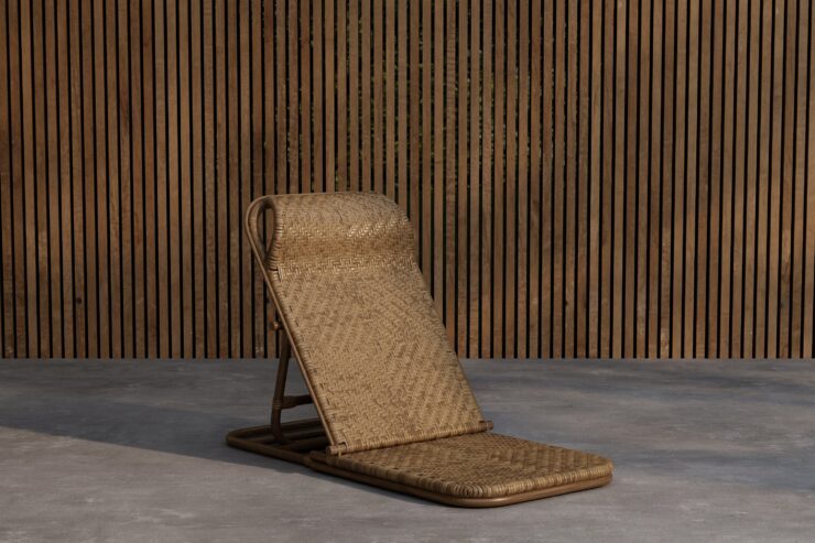 Ellie – Bain de soleil – Marron – 90 x 45 x 65 cm