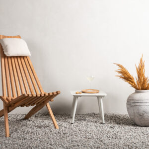 Kenya – Fauteuil lounge – Beige, Naturel – 68 x 100 x 86 cm