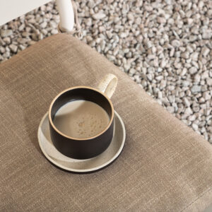 Lina – Fauteuil lounge – Beige, Sable – 59 x 73 x 55 cm