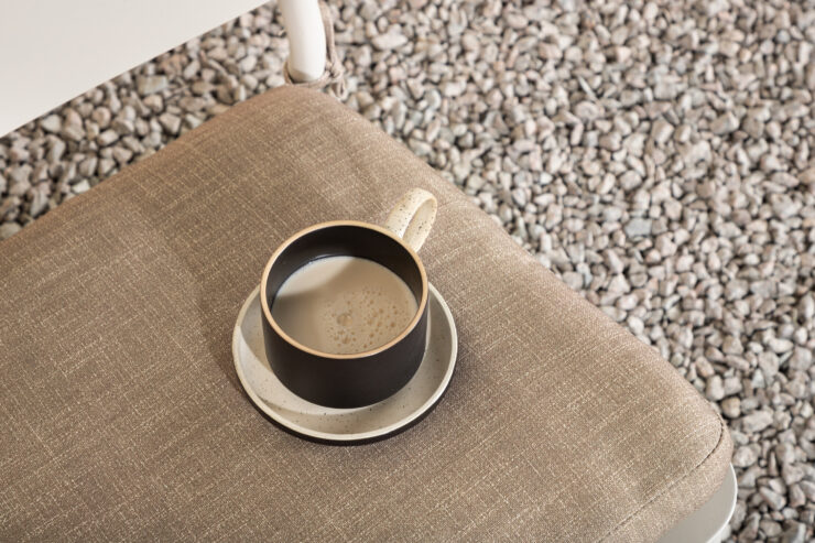 Lina – Fauteuil lounge – Beige, Sable – 59 x 73 x 55 cm