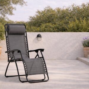 Melker – Bain de soleil – Noir, Gris – 90 x 112 x 65 cm