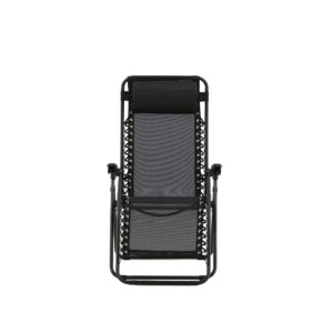 Melker – Bain de soleil – Noir – 90 x 112 x 65 cm