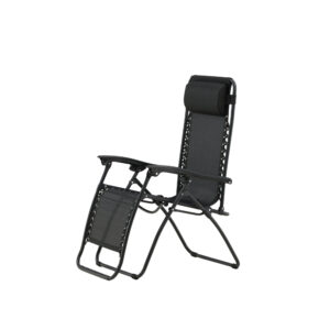 Melker – Bain de soleil – Noir – 90 x 112 x 65 cm