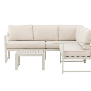 Salvador – Salon d&rsquo;angle – Beige – 61 x 118/190 x 69 cm