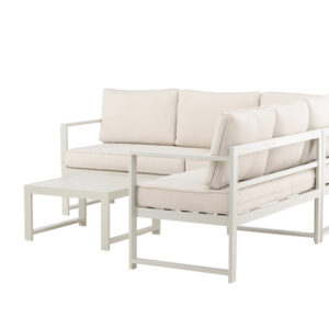 Salvador – Salon d&rsquo;angle – Beige – 61 x 118/190 x 69 cm