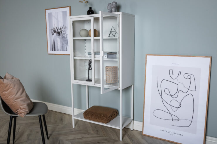 Misha – Meuble de rangement – Blanc – 35 x 150 x 75 cm
