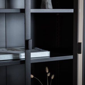 Misha – Meuble de rangement – Noir – 35 x 150 x 75 cm
