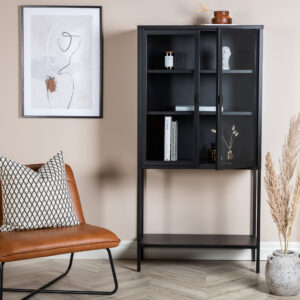 Misha – Meuble de rangement – Noir – 35 x 150 x 75 cm