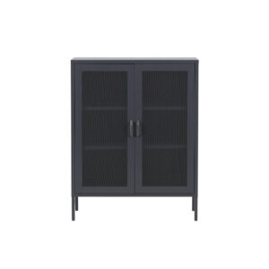Misha – Meuble de rangement – Gris – 40 x 101,5 x 80 cm