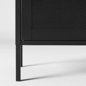 Misha – Meuble de rangement – Noir – 40 x 101,5 x 80 cm