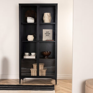 Piring – Meuble de rangement – Noir – 40 x 190 x 90 cm