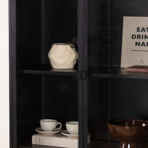 Piring – Meuble de rangement – Noir – 40 x 190 x 90 cm