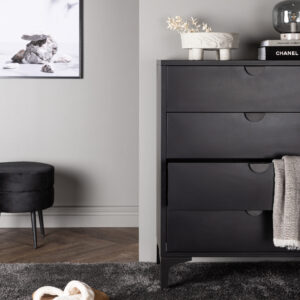 Piring – Commode – Noir – 40 x 98 x 78 cm