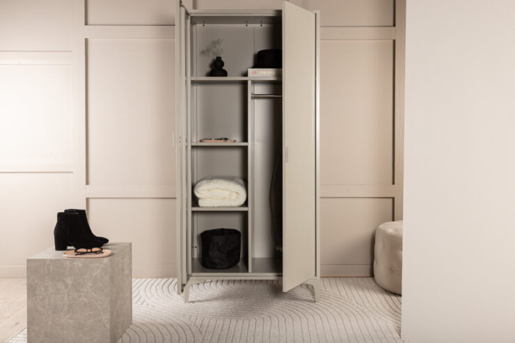 Piring – Armoire – Beige – 45 x 183 x 85 cm