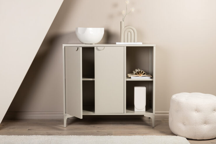 Piring – Meuble de rangement – Beige – 42 x 100 x 110 cm