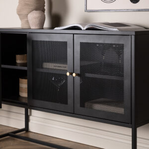 Malla – Meuble de rangement – Noir – 40 x 80 x 120 cm