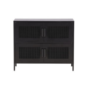 Nett – Meuble de rangement – Noir – 40 x 75 x 90 cm