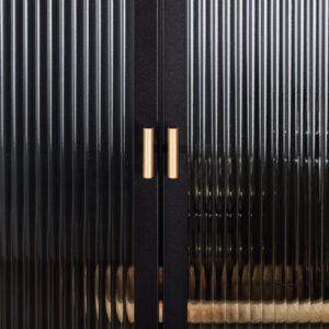 Garis – Meuble de rangement – Noir – 40 x 160 x 70 cm