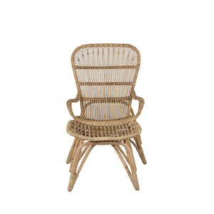 Ella – Fauteuil lounge – Blanc cassé – 76 x 65 x 98 cm