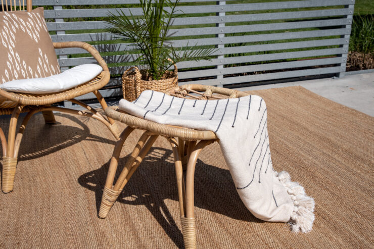 Ella – Fauteuil lounge – Blanc cassé – 76 x 65 x 98 cm