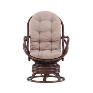 Swing – Fauteuil lounge – Noyer foncé – 85 x 108 x 74 cm
