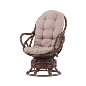 Swing – Fauteuil lounge – Noyer foncé – 85 x 108 x 74 cm
