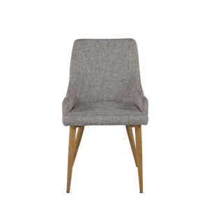 Plaza – Chaise de salle à manger – Gris, Naturel, Gris clair – 58 x 86 x 49 cm