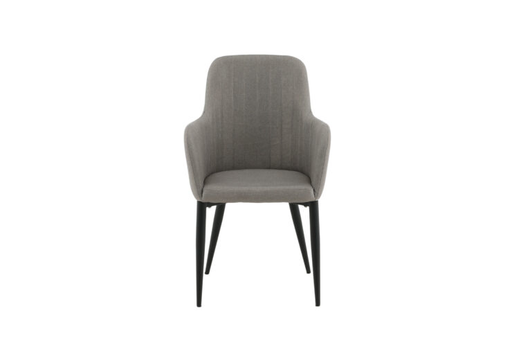 Comfort – Chaise de salle à manger – Noir, Gris – 61 x 92 x 58 cm