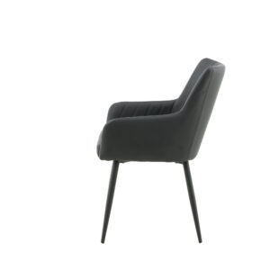 Comfort – Chaise de salle à manger – Noir – 61 x 92 x 58 cm