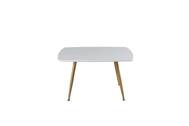 Plaza – Table basse – Naturel, Blanc – 80 x 80 cm