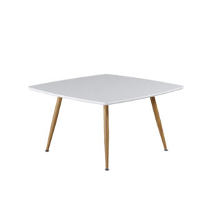 Plaza – Table basse – Naturel, Blanc – 80 x 80 cm