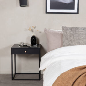 Bakal – Table de chevet – Noir – 43 x 43 cm