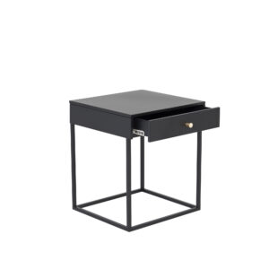 Bakal – Table de chevet – Noir – 43 x 43 cm