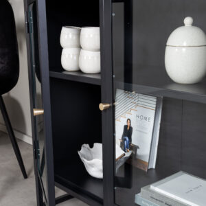 Bakal – Meuble de rangement – Noir – 40 x 85 x 85 cm