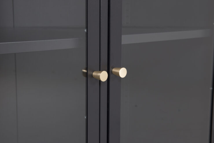 Bakal – Meuble de rangement – Noir – 40 x 85 x 85 cm