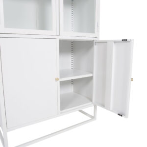 Bakal – Meuble de rangement – Blanc – 40,5 x 190 x 80 cm