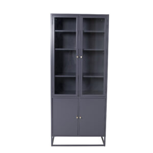 Bakal – Meuble de rangement – Gris clair – 40,5 x 190 x 80 cm