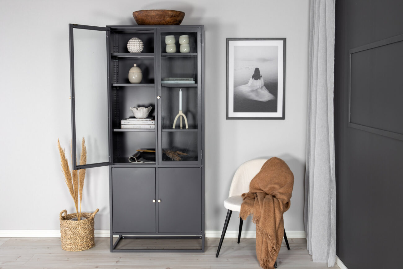 Bakal – Meuble de rangement – Gris clair – 40,5 x 190 x 80 cm