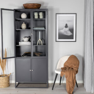 Bakal – Meuble de rangement – Gris clair – 40,5 x 190 x 80 cm