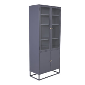 Bakal – Meuble de rangement – Gris clair – 40,5 x 190 x 80 cm