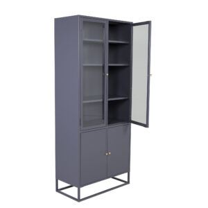 Bakal – Meuble de rangement – Gris clair – 40,5 x 190 x 80 cm