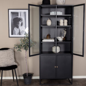 Bakal – Meuble de rangement – Noir – 40,5 x 190 x 80 cm