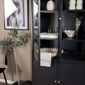 Bakal – Meuble de rangement – Noir – 40,5 x 190 x 80 cm