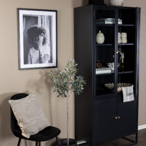 Bakal – Meuble de rangement – Noir – 40,5 x 190 x 80 cm