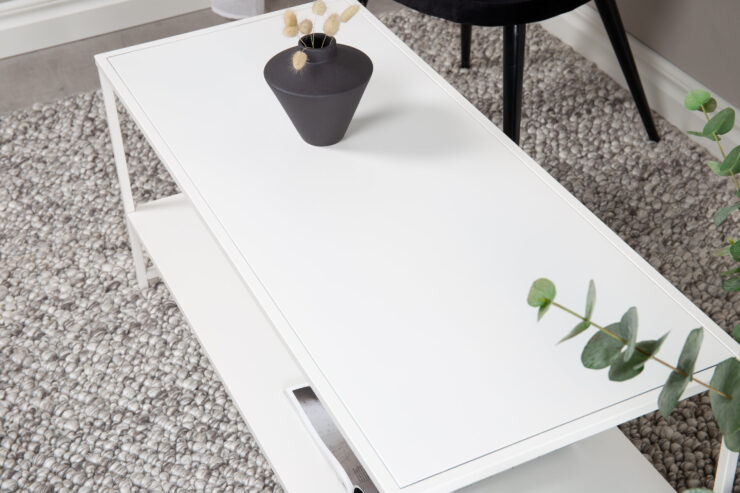 Staal – Table basse – Blanc – 102 x 45 cm