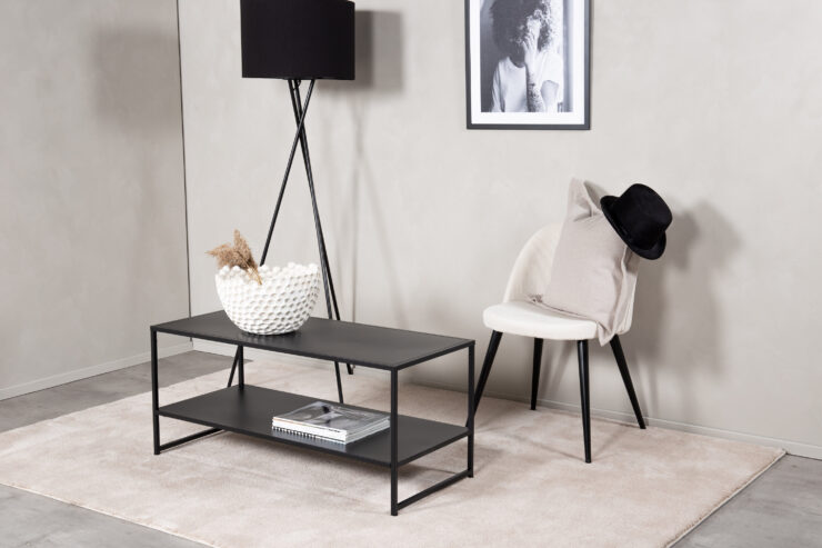 Staal – Table basse – Noir – 102 x 45 cm